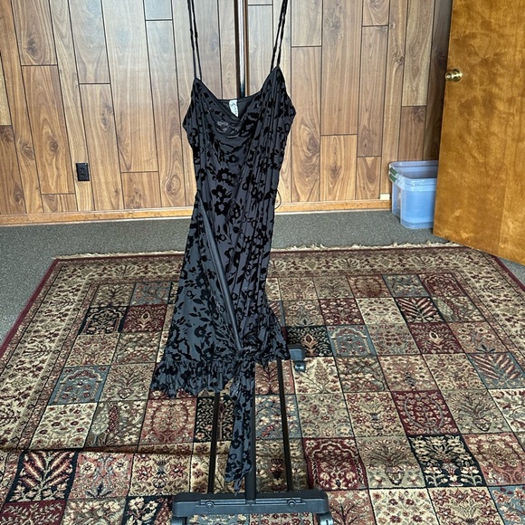 Intimately Free People Wrap Dress Floral Velvet - Picture 3 of 5